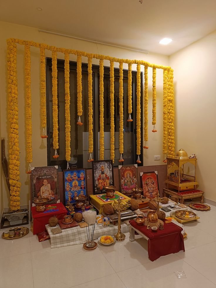 Navratri pooja and festive flower decoration idea 5 in Bengaluru by Marvel Events Planner