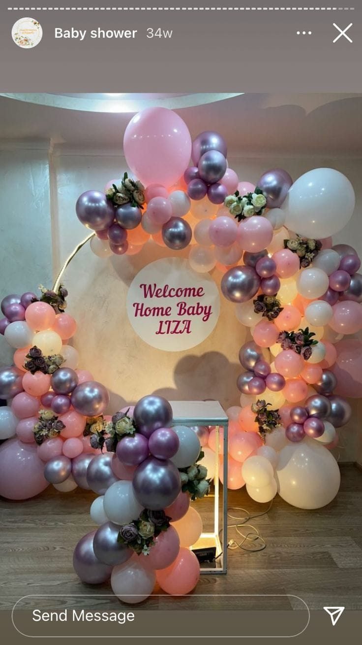 Welcome Baby decoration idea 1 by Marvel Events Planner in Bengaluru