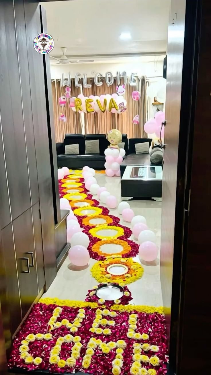 Welcome Baby decoration idea 4 by Marvel Events Planner in Bengaluru
